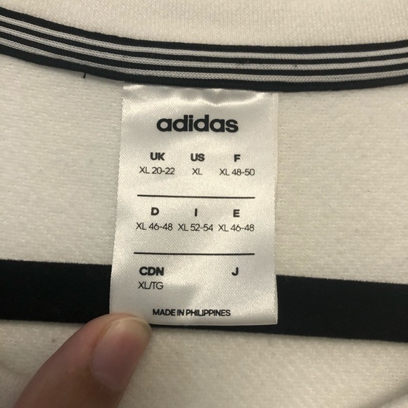Adidas Climalite White & Black Pullover - Picture 4 of 7